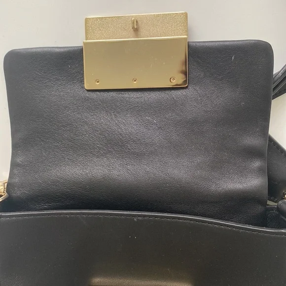 Anya Hindmark Cross Body Black Leather Bag - Picture 9 of 10